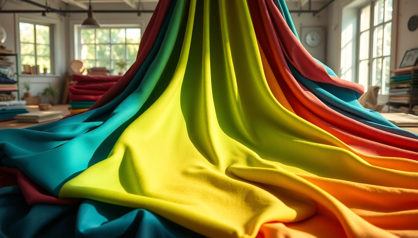 Punta di Roma stoffen in een kleurrijke presentatie met textuur en elasticiteit.